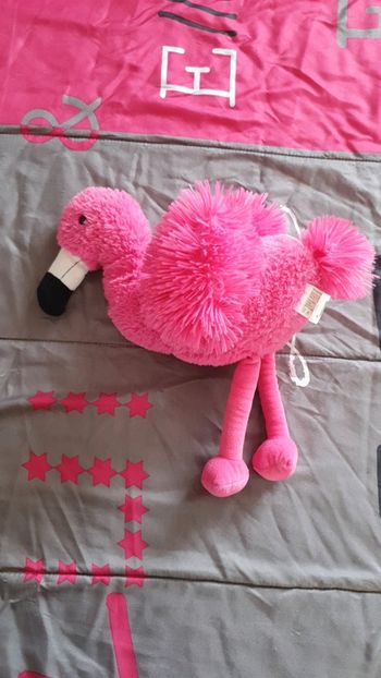 Peluche flamand rose