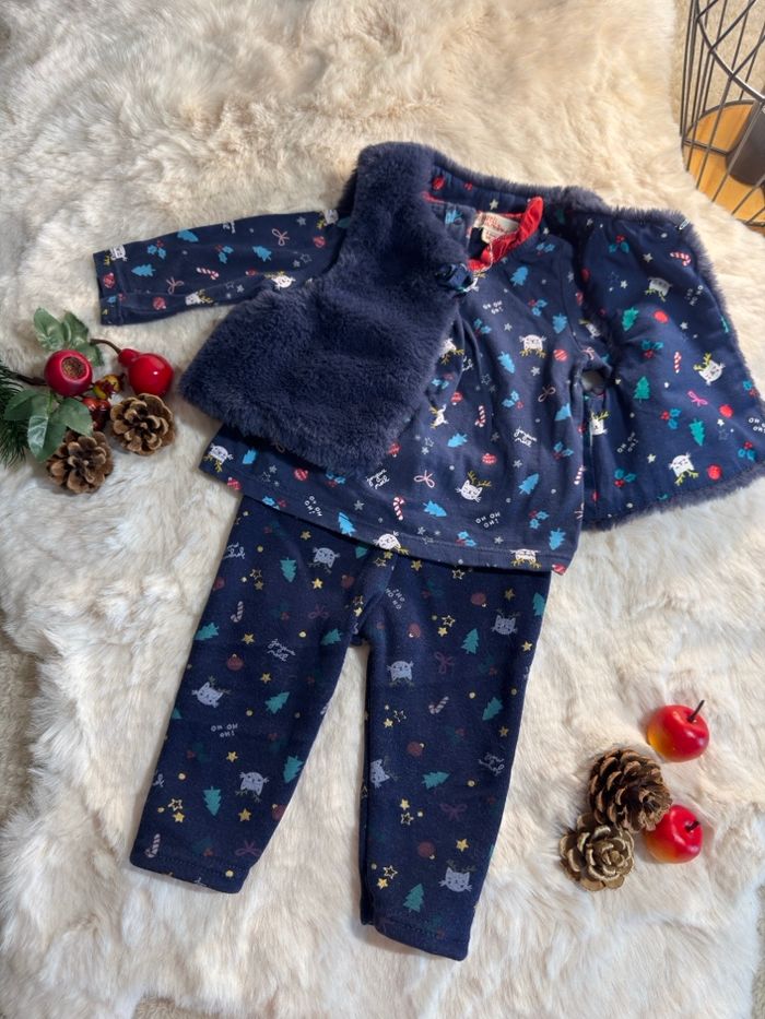 Ensemble de Noël bébé fille - photo numéro 2