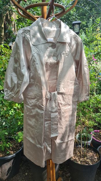 Trench manche 3/4 irisé Doré T 44