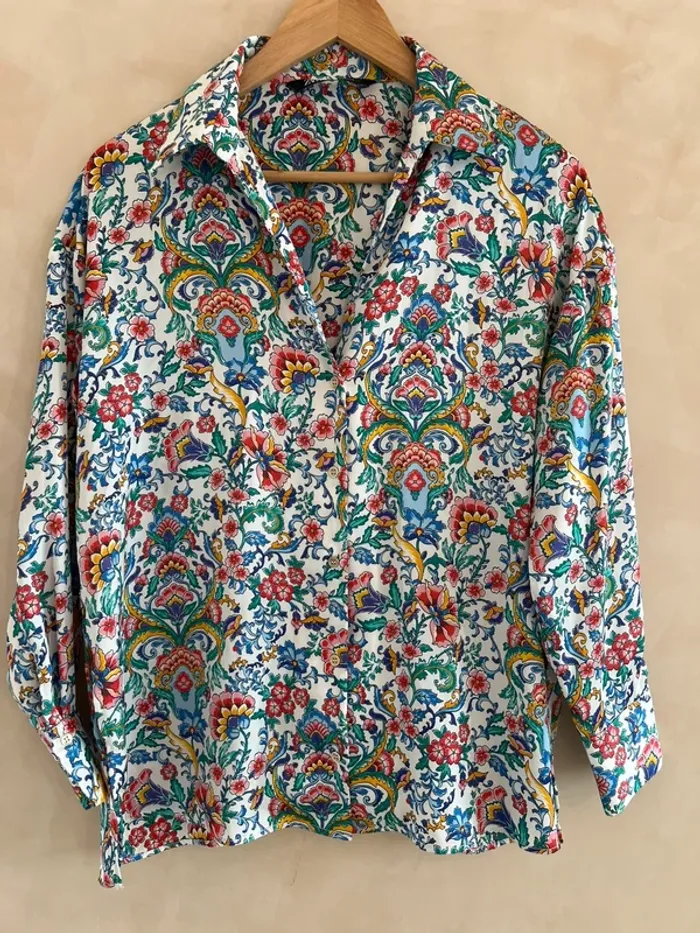 Chemise à fleurs   femme