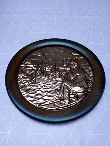 Plaque décorative cuivre