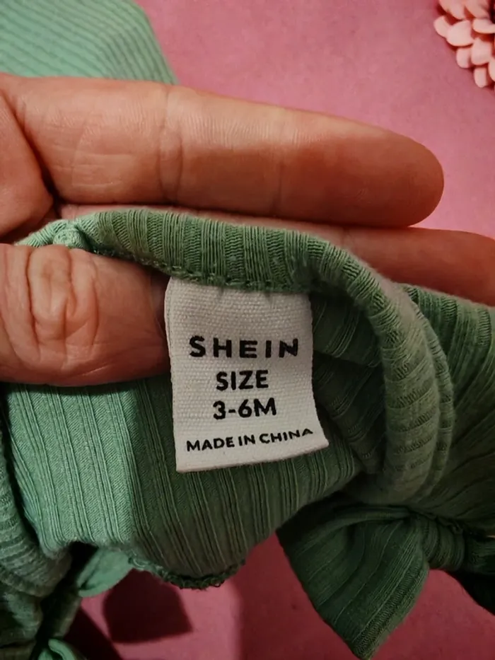 Combishort shein vert d'eau - photo numéro 3