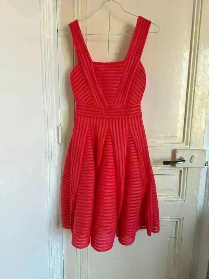 Sublime robe Maje rouge corail, taille 1 (36) - Parfait état