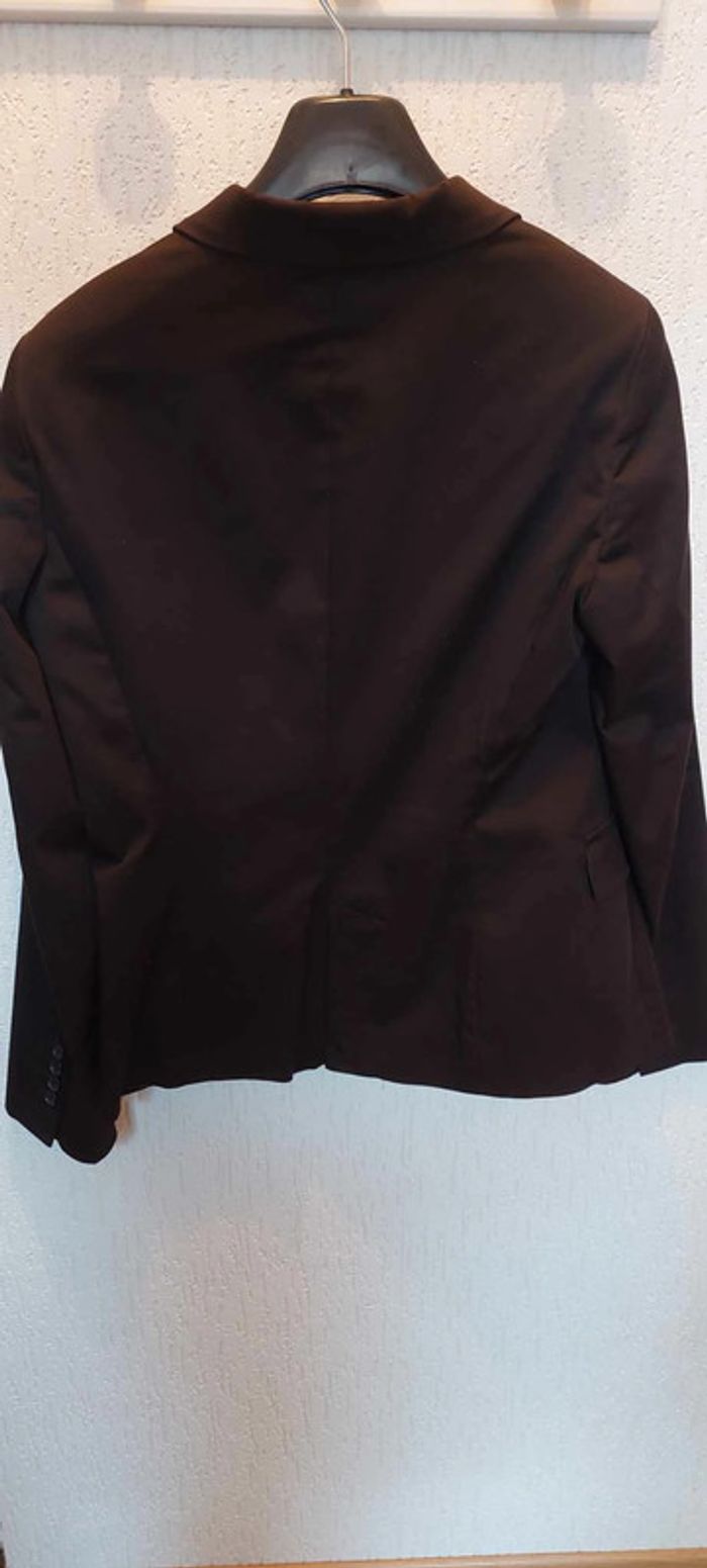 Belle veste blazer cintrée femme noire L Zara Basic neuve - photo numéro 3