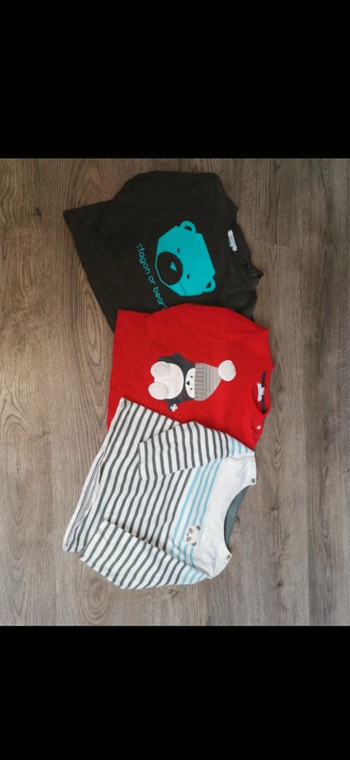 Lot de 3 tee shirt manches longues 23 mois