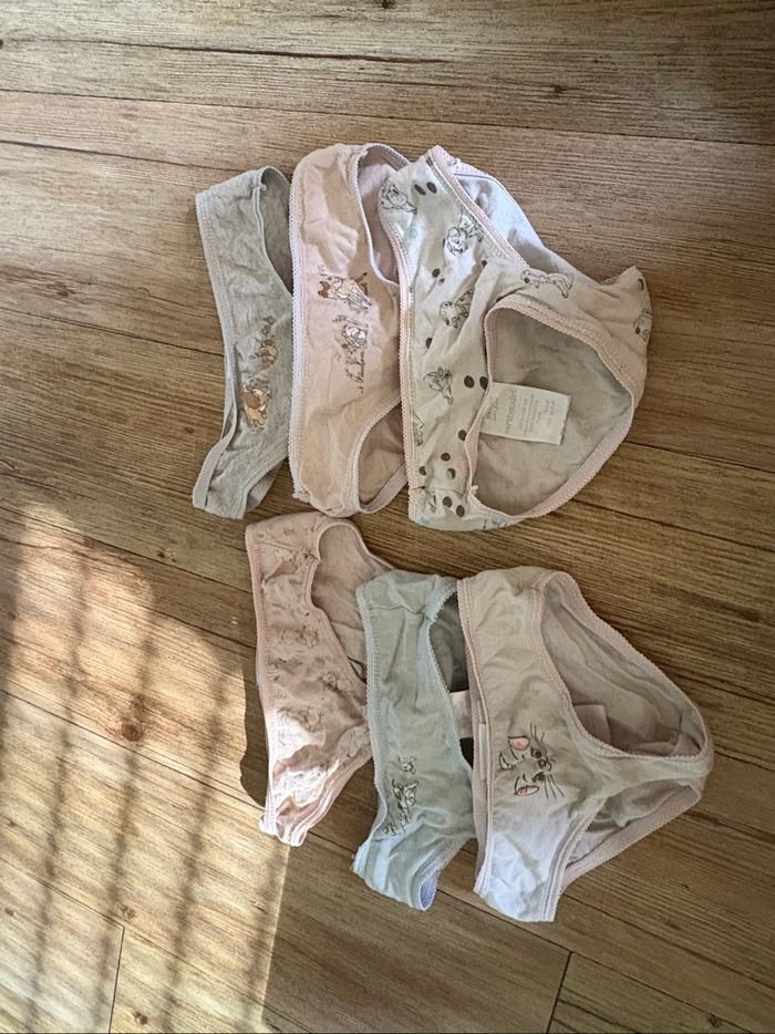 Lot 6 culottes Disney 3 ans