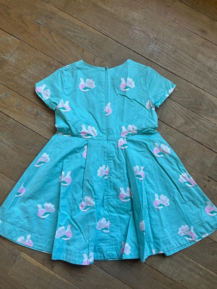 Robe verte colombes Jacadi 6 ans - photo numéro 5