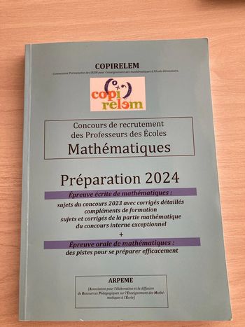 CRPE Mathématiques Copirelem