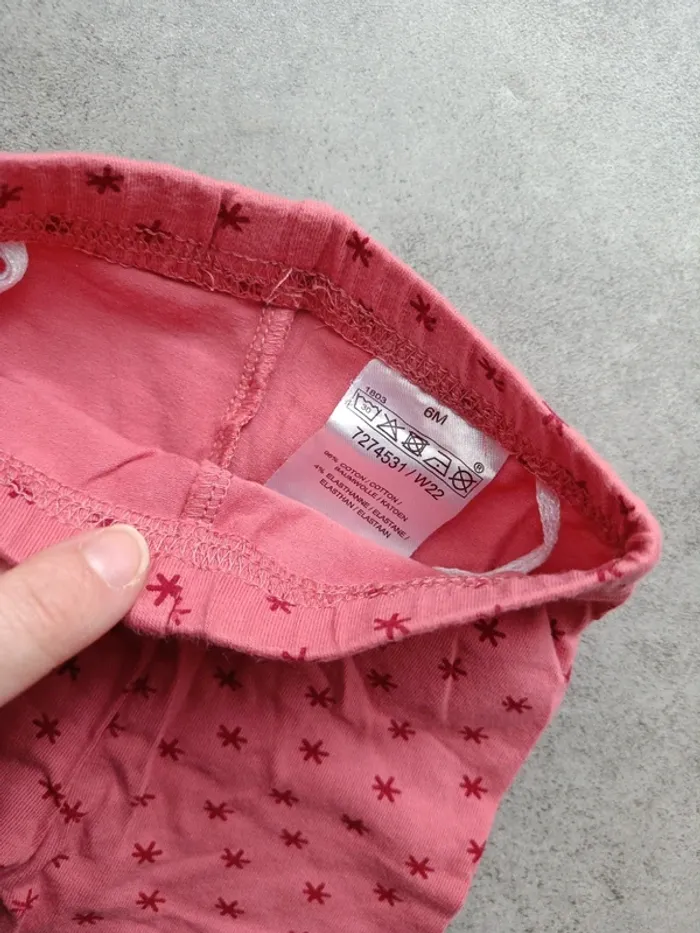 Legging rose TEX 6mois - photo numéro 2