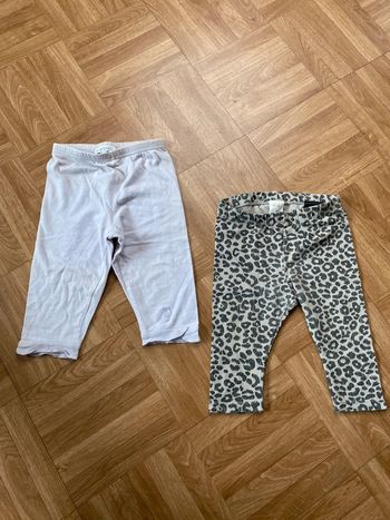 Lot de 2 leggings taille 6 mois H&M