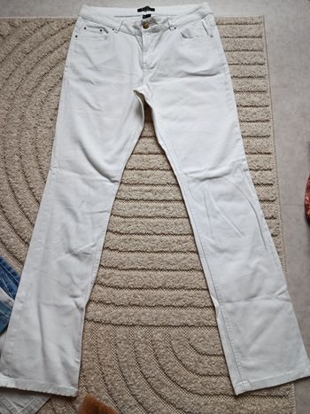 Jean blanc  T 40