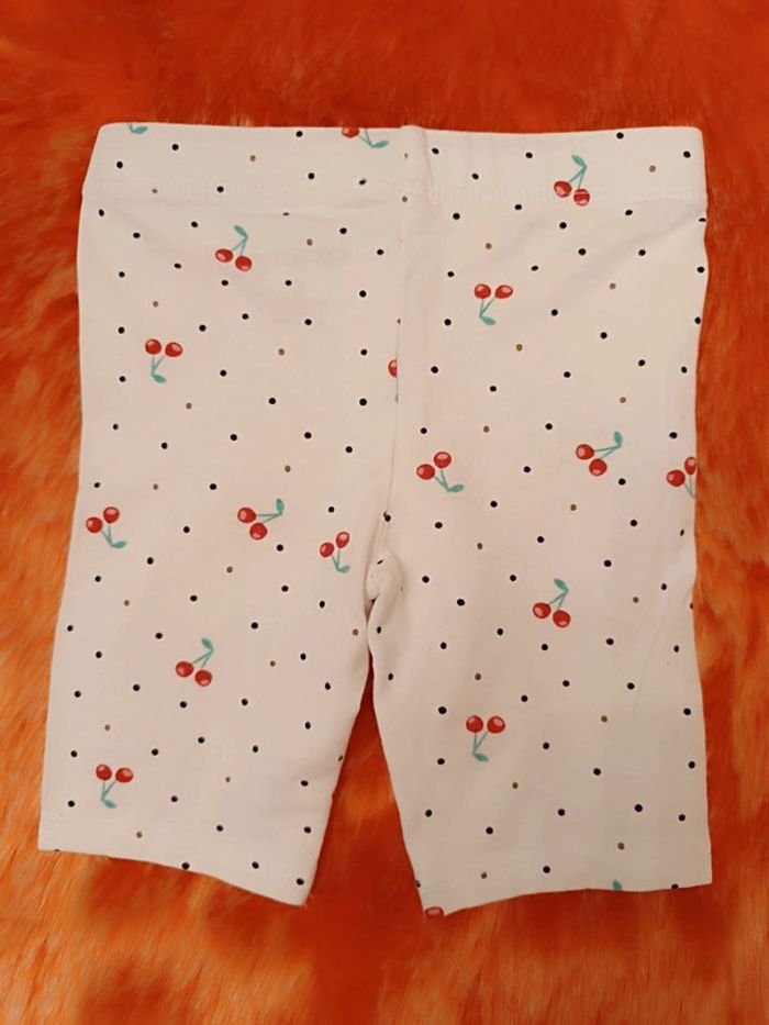 1€ Short cycliste - Legging court pois cerises T. 12 mois Orchestra - photo numéro 6