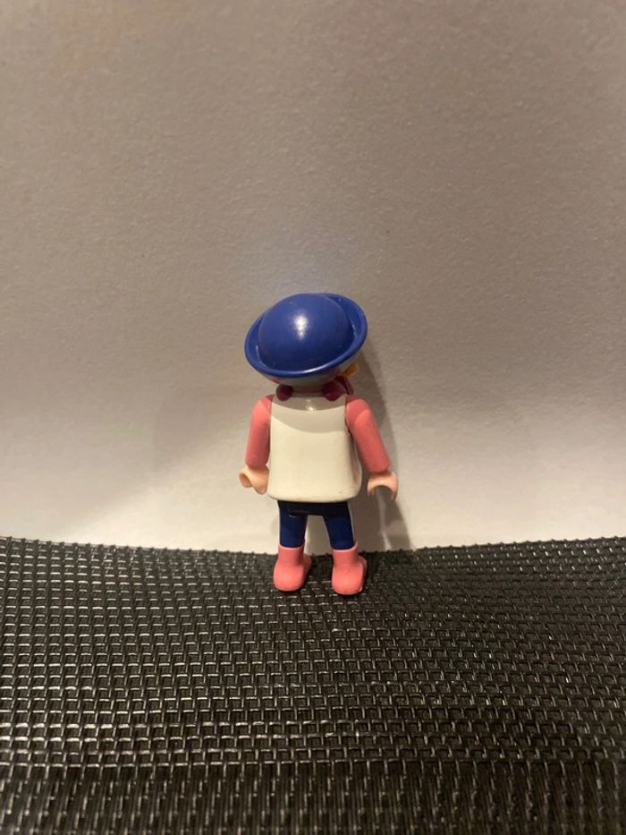 Playmobil figurine fille chapeau bleu 5510 5955 enfant belle époque 1900 série rose - photo numéro 5