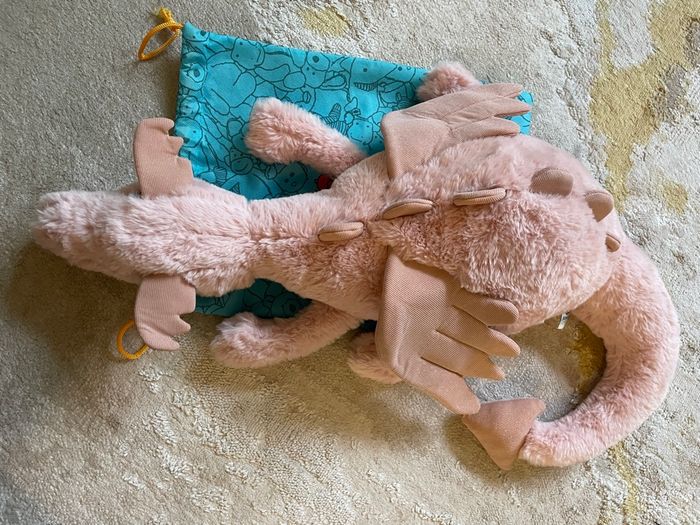 Grande Peluche Jellycat HUGUE dragon rose - photo numéro 5