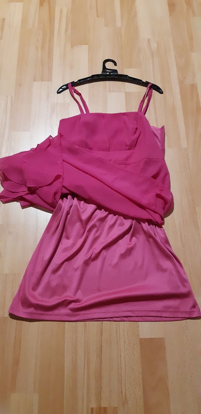 Robe de cocktail taille S rose robe de soirée taille 36 - photo numéro 3