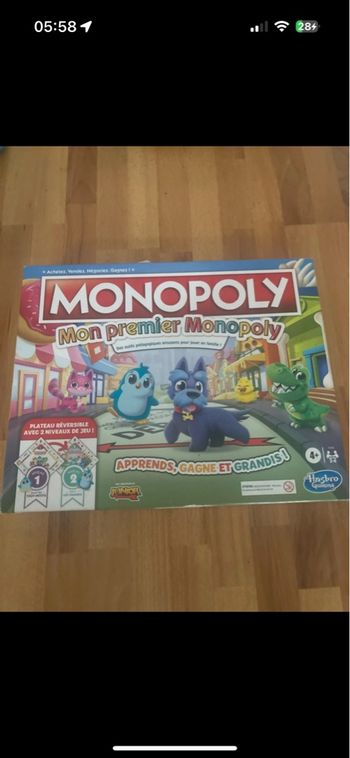 Jeu de société mon premier Monopoly complet