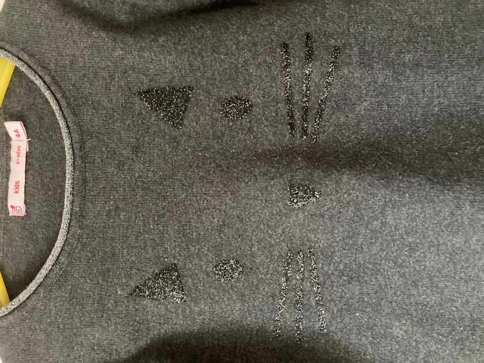 pull fin motif chat pailleté - photo numéro 3