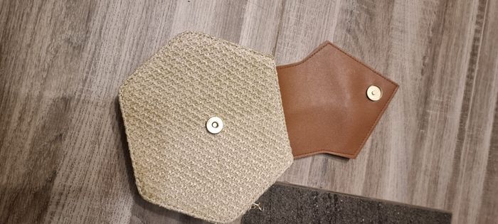 Sac bandoulière hexagone femme rotin chic bohème décontracté - photo numéro 3