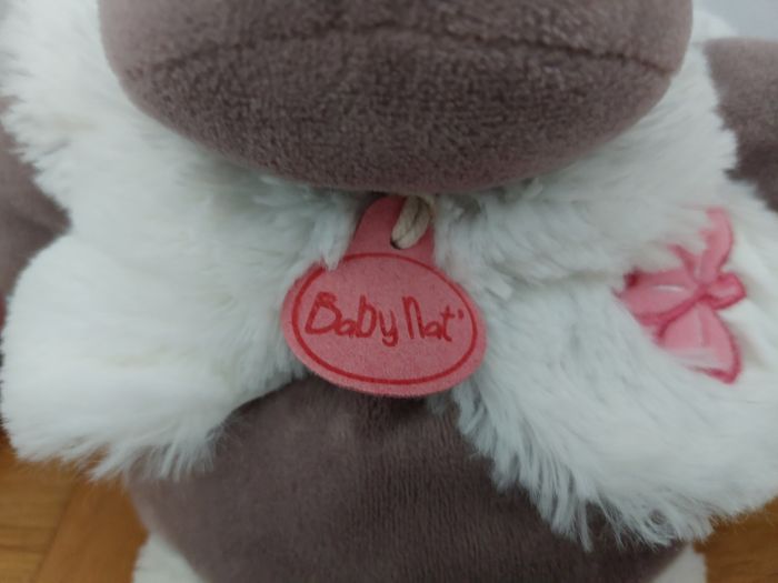 Doudou peluche zoé d'activités Hippopotame - Baby Nat - photo numéro 4