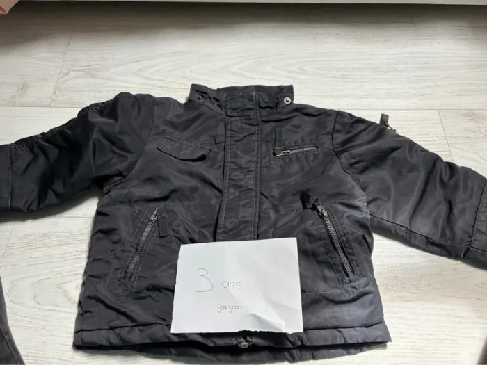 Manteau garçon noir