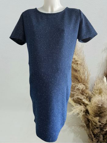 Joli robe de grossesse marine tacheté