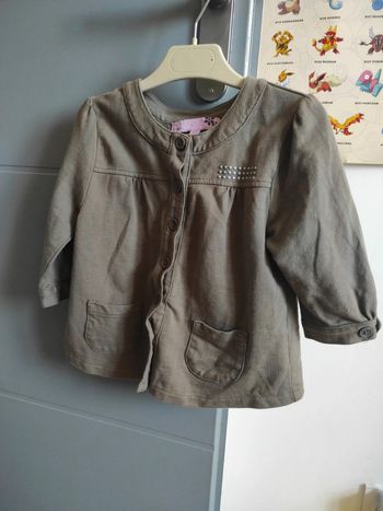 Gilet tissaia kaki 6 ans