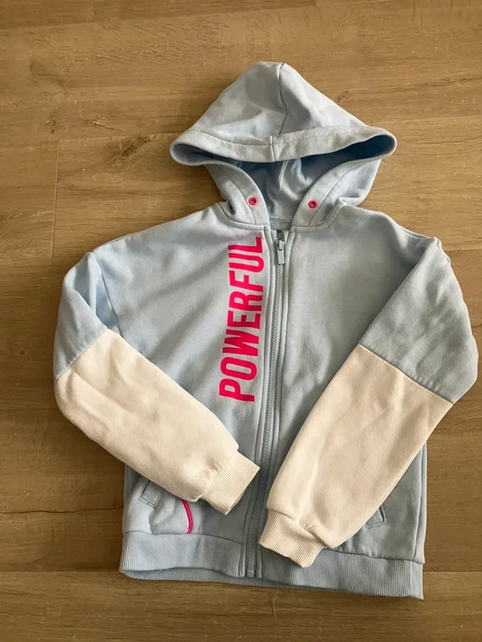 Gilet sweat à capuche zippé taille 10 ans kiabi