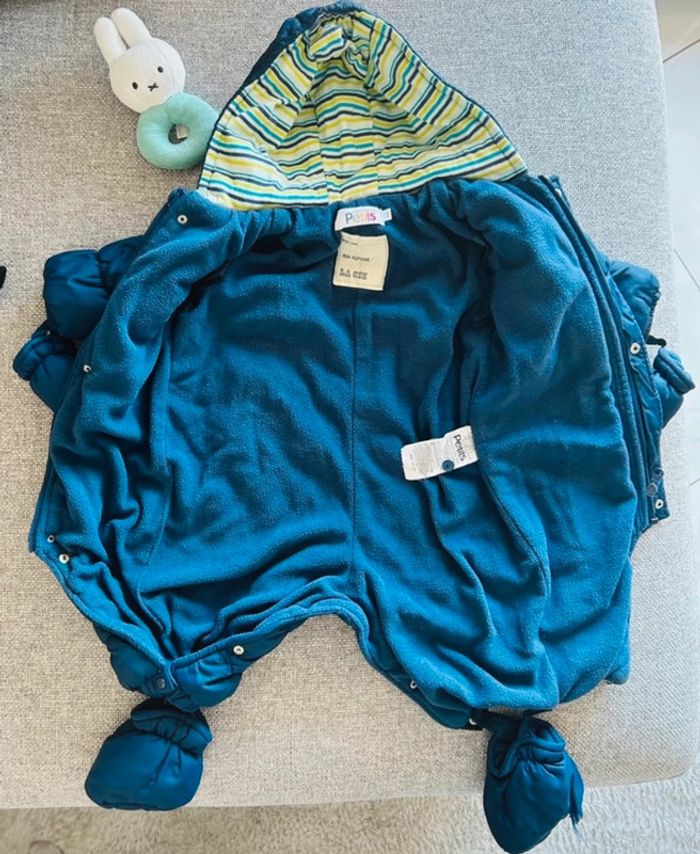 Combinaison bleue bébé garçon 6 mois - photo numéro 2