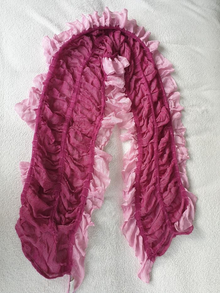 Echarpe foulard rose - photo numéro 6