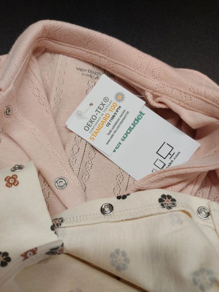 2 grenouillères vertbaudet - photo numéro 3