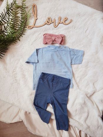 T-shirt bleu ciel trop mignon!