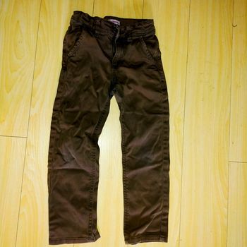 Pantalon marron U essentiel 5 ans réglable a la taille