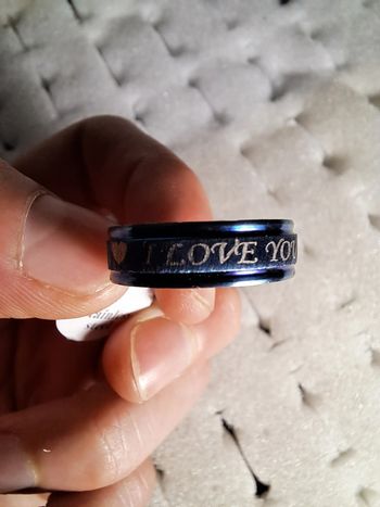 Bague acier inoxydable motifs