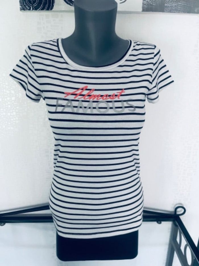 Tee shirt marinière Mim taille 16 ans