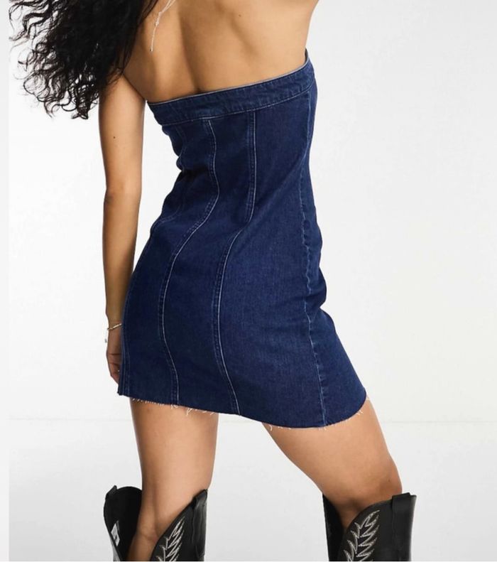 Robe jean bustier - photo numéro 2