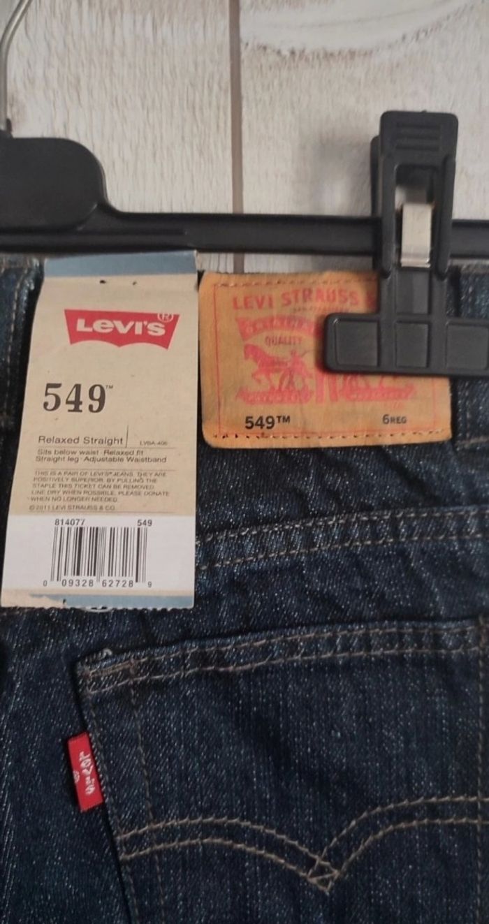Jeans brut Levi's 549 taille 6 ans - photo numéro 3