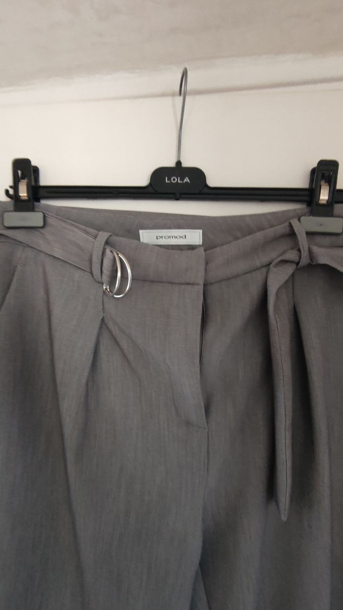 Pantalon femme Promod taille 42 couleur gris - photo numéro 7