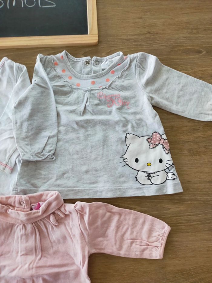T shirts manches longues taille 6mois - photo numéro 3
