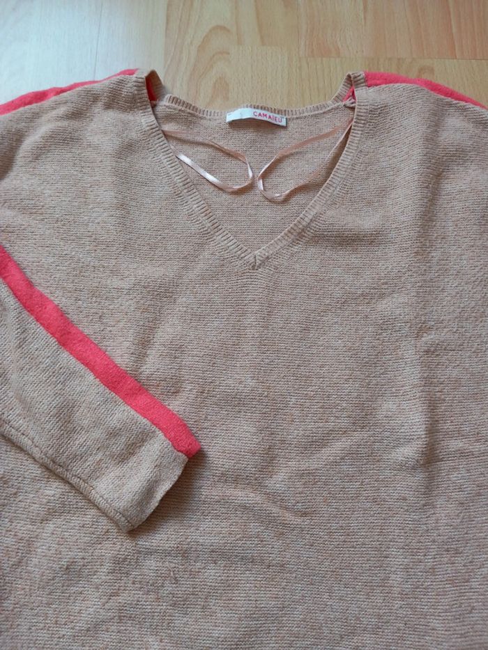 Lot 2 pull Camaïeu taille S bon état. - photo numéro 8