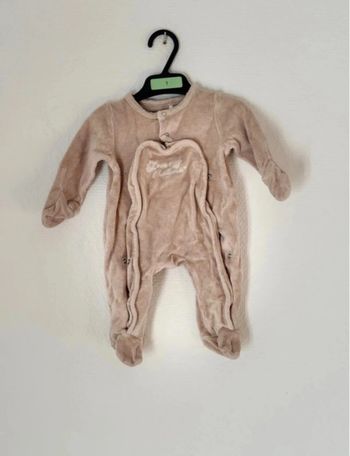 Pyjama 1 pièce bébé garçon - taille 1 mois