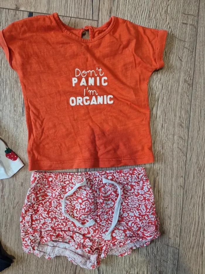 Lot ensemble short bébé filles - photo numéro 2