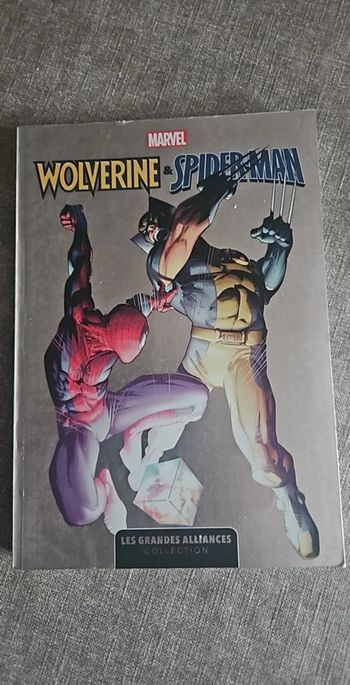 Livre marvel wolverine et spiderman