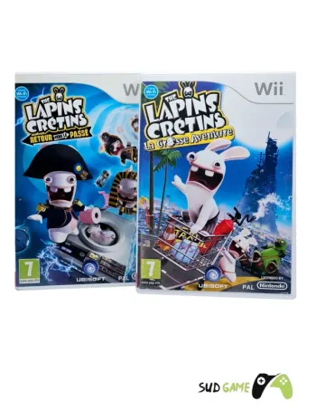 Nintendo Wii # Lot de 2 Jeux Lapins Crétins #