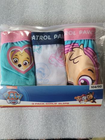 Lot de 3 culotte pat Patrouille  taille 104/110