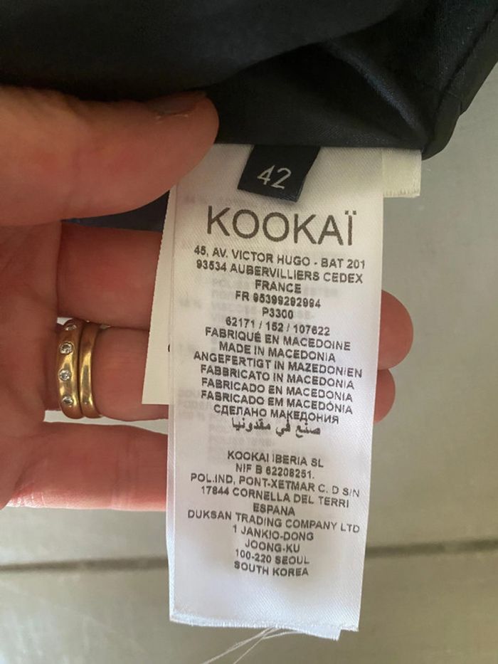 Robe Kookai bleu marine et noire taille 42 - photo numéro 18