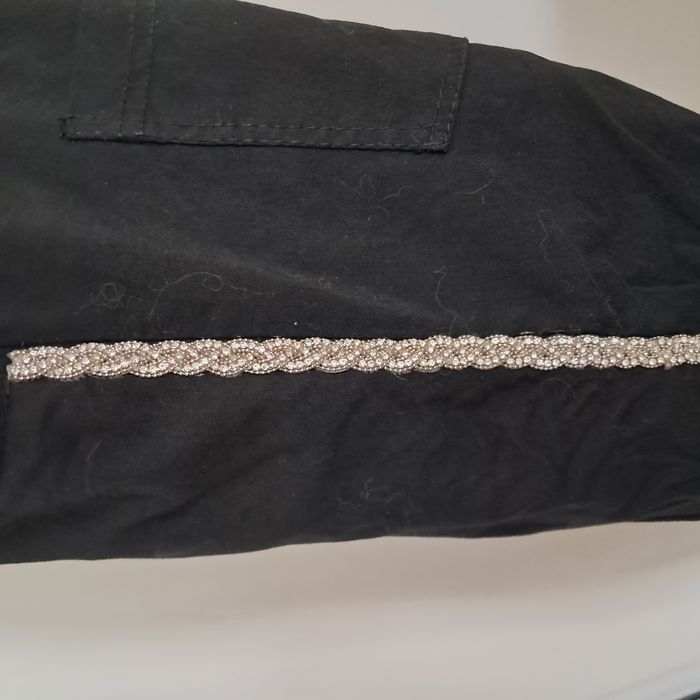 Pantajogg Noir avec bandes argentées sur les cotés Made in Italy Taille unique - photo numéro 4