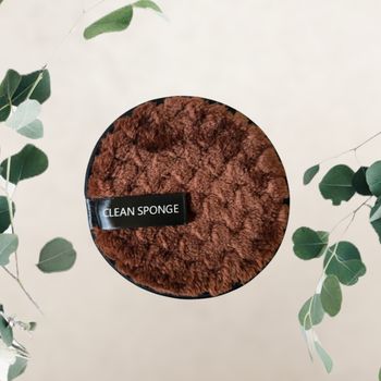 éponge nettoyant visage Neuve -marron