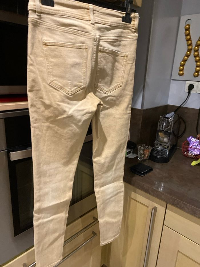 Jean  femme marron, clair, - photo numéro 2