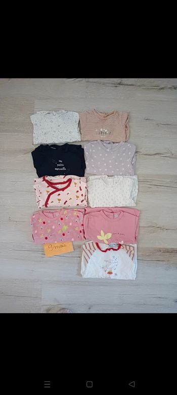 Lot pyjamas coton 9 mois vertbaudet