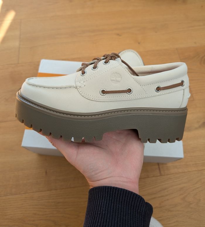 Timberland Stone street - Cuir beige taille 39 - photo numéro 2